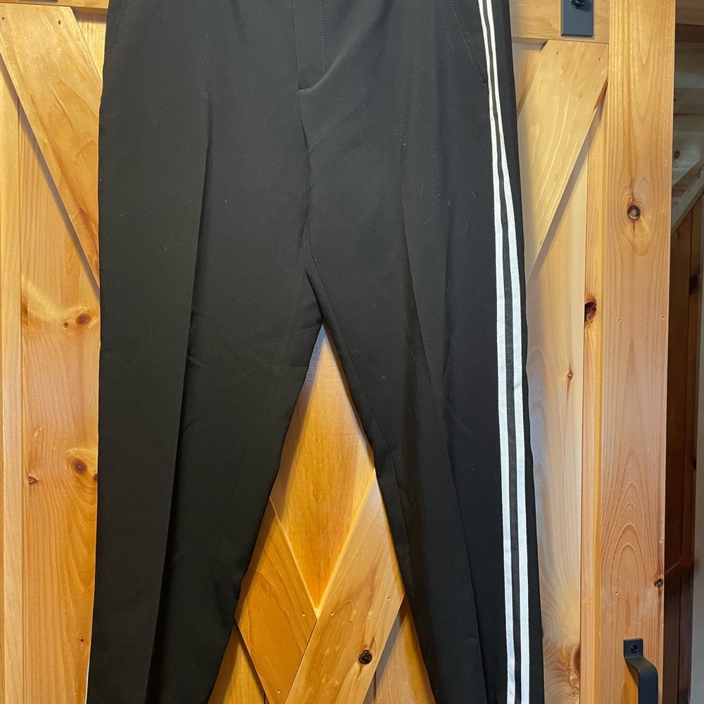Banana Republic Avery women’s size 12 Black Pants with Side Stripe